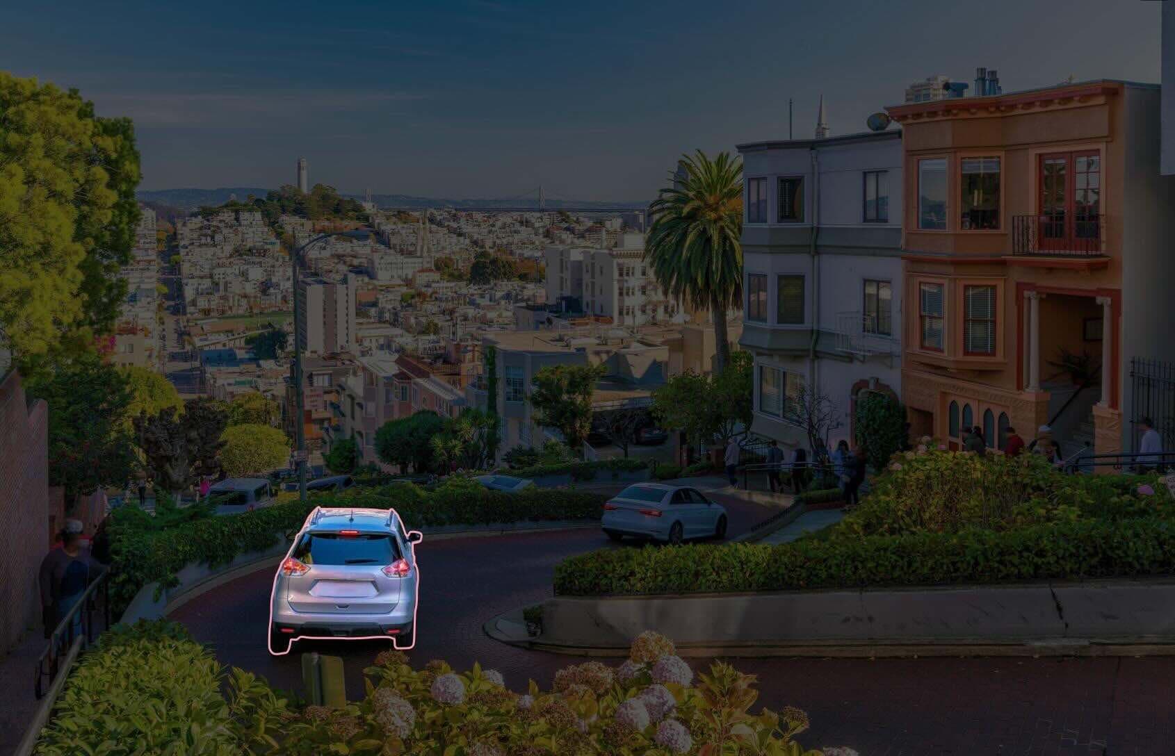 Segmenting example: car lombard