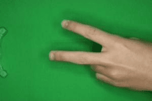 Hand gesture recognition example