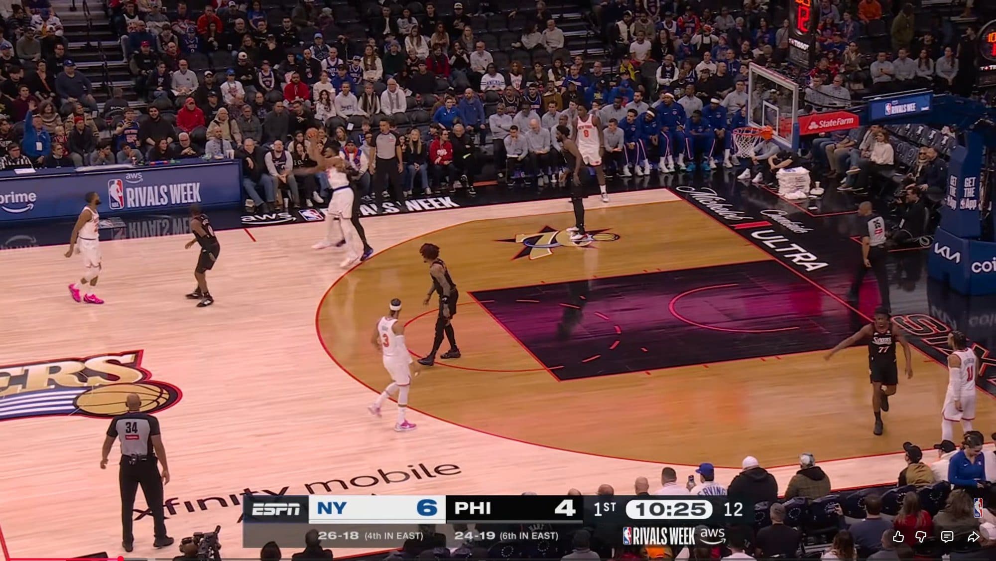 Sports broadcast with brand logo detected